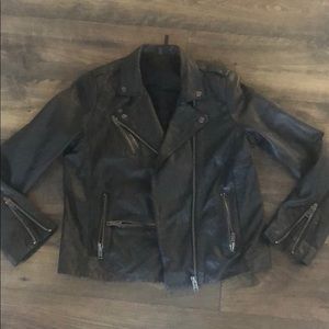 Topshop Boutique black leather jacket